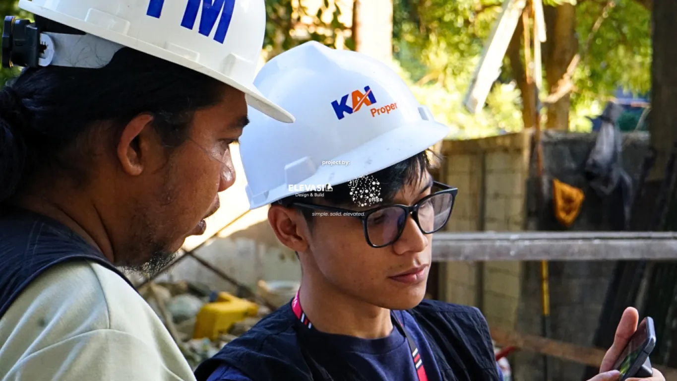 The Project Manager conducting a site survey.
